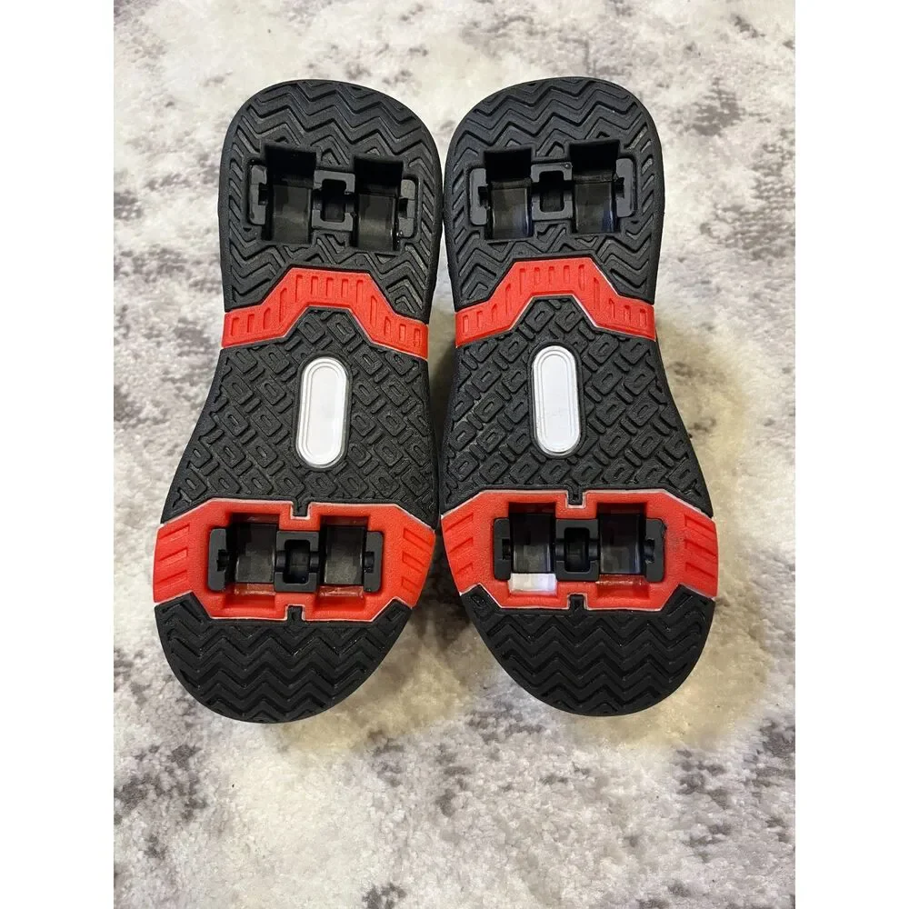 Roller skate shoes for kids boys girls sport sneakers 4 wheels footwear Sz 3